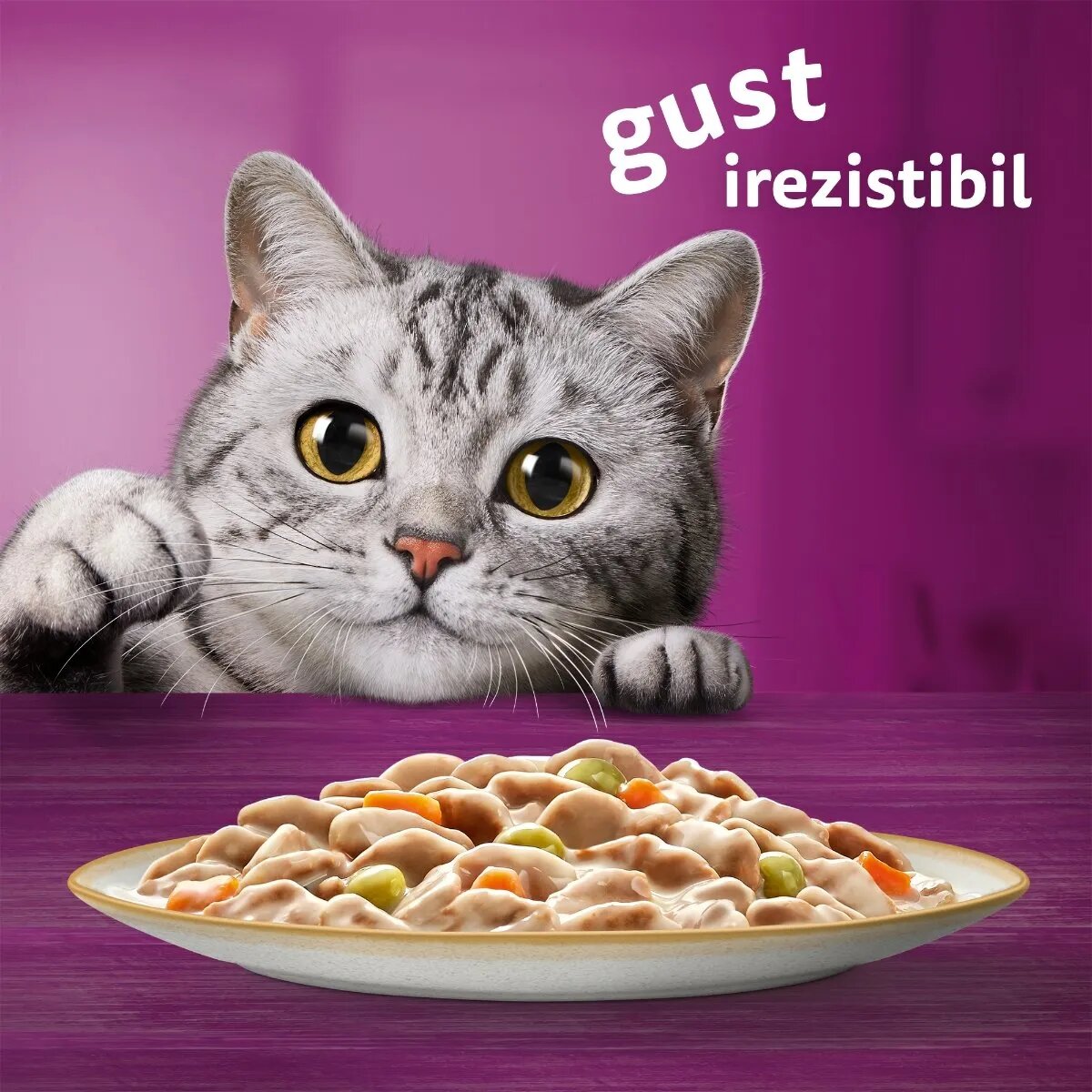 WHISKAS Tasty Mix Creamy Creations Pui și Legume Miel și Curcan plic hrană umedă pisici (în sos) multipack 85g x 12