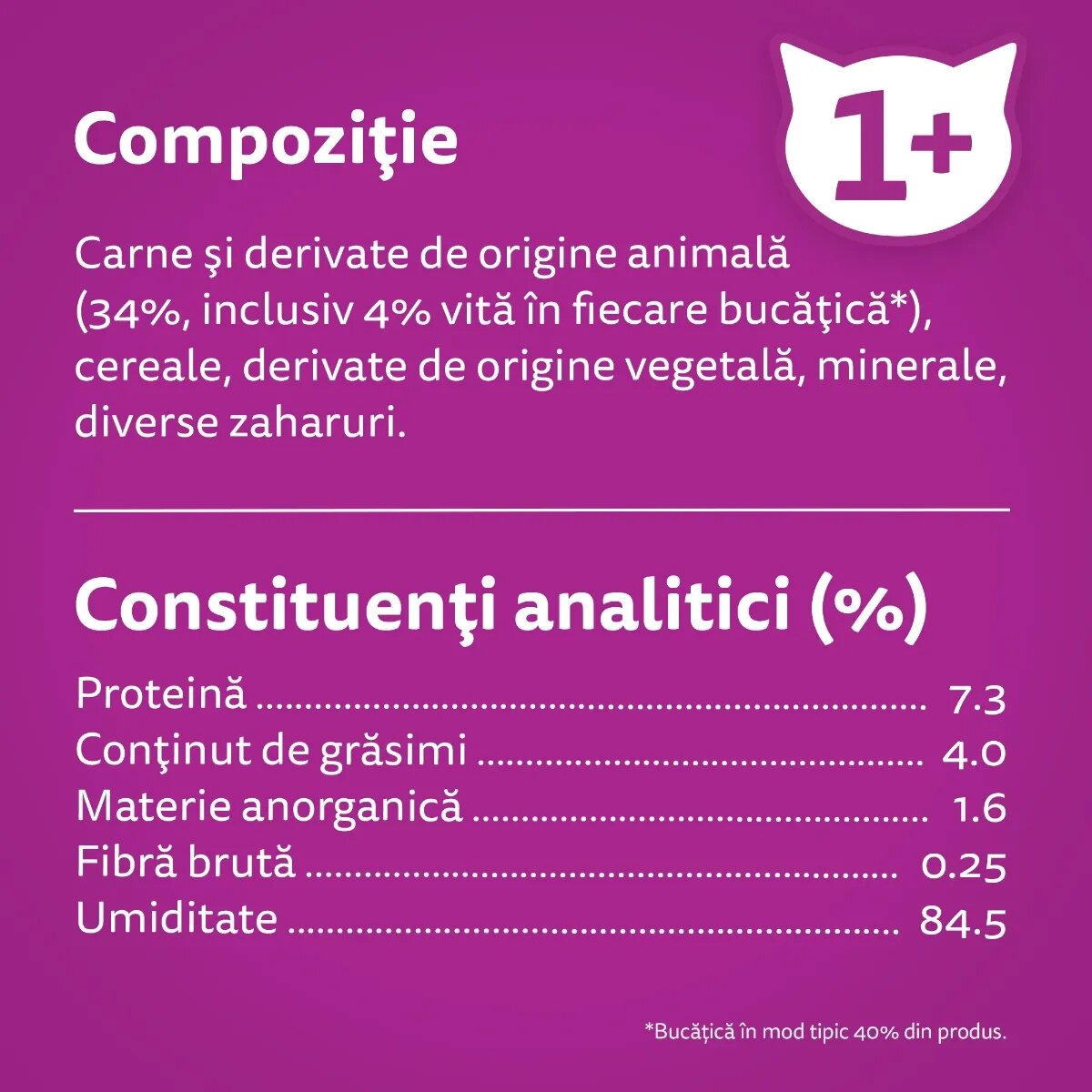WHISKAS Vită plic hrană umedă pisici (în sos) 85g