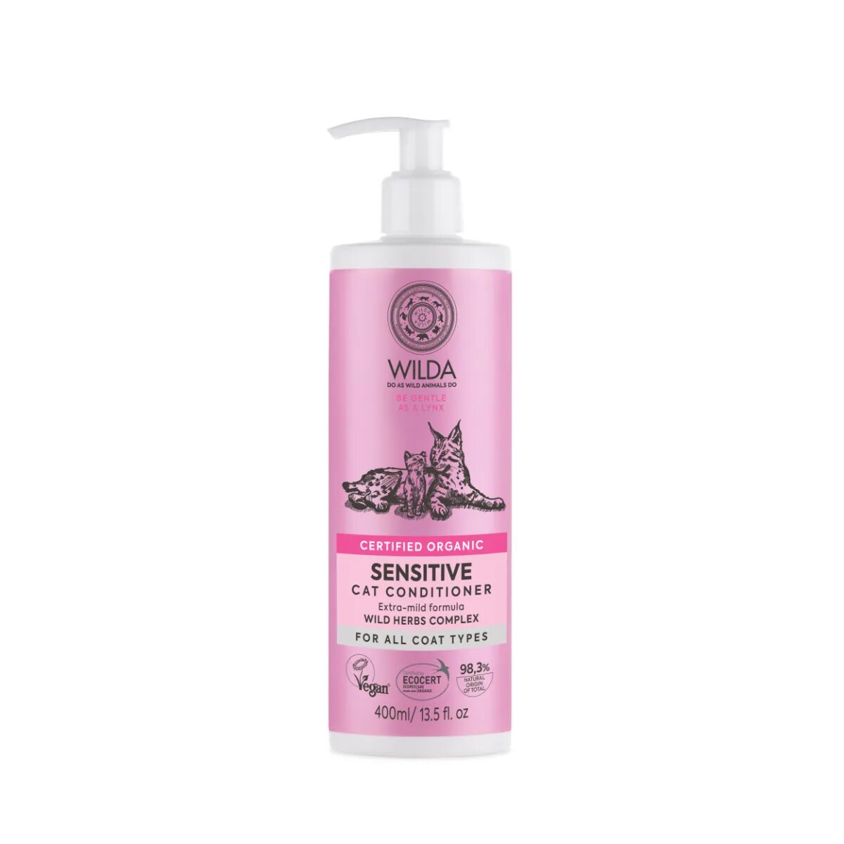 WILDA Cat Sensitive balsam pisici piele sensibilă flacon 400ml