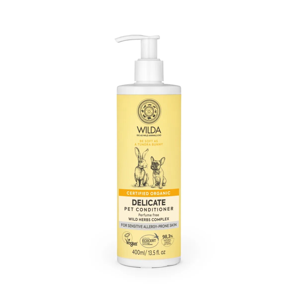 WILDA Delicate balsam câini și pisici piele sensibilă flacon 400ml