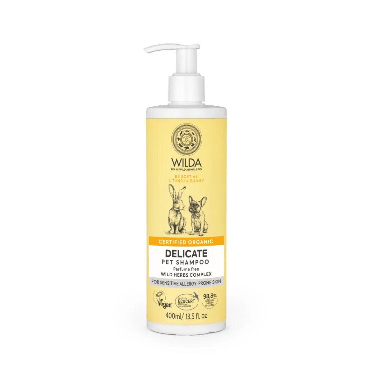 WILDA Delicate șampon câini și pisici piele sensibilă flacon 400ml