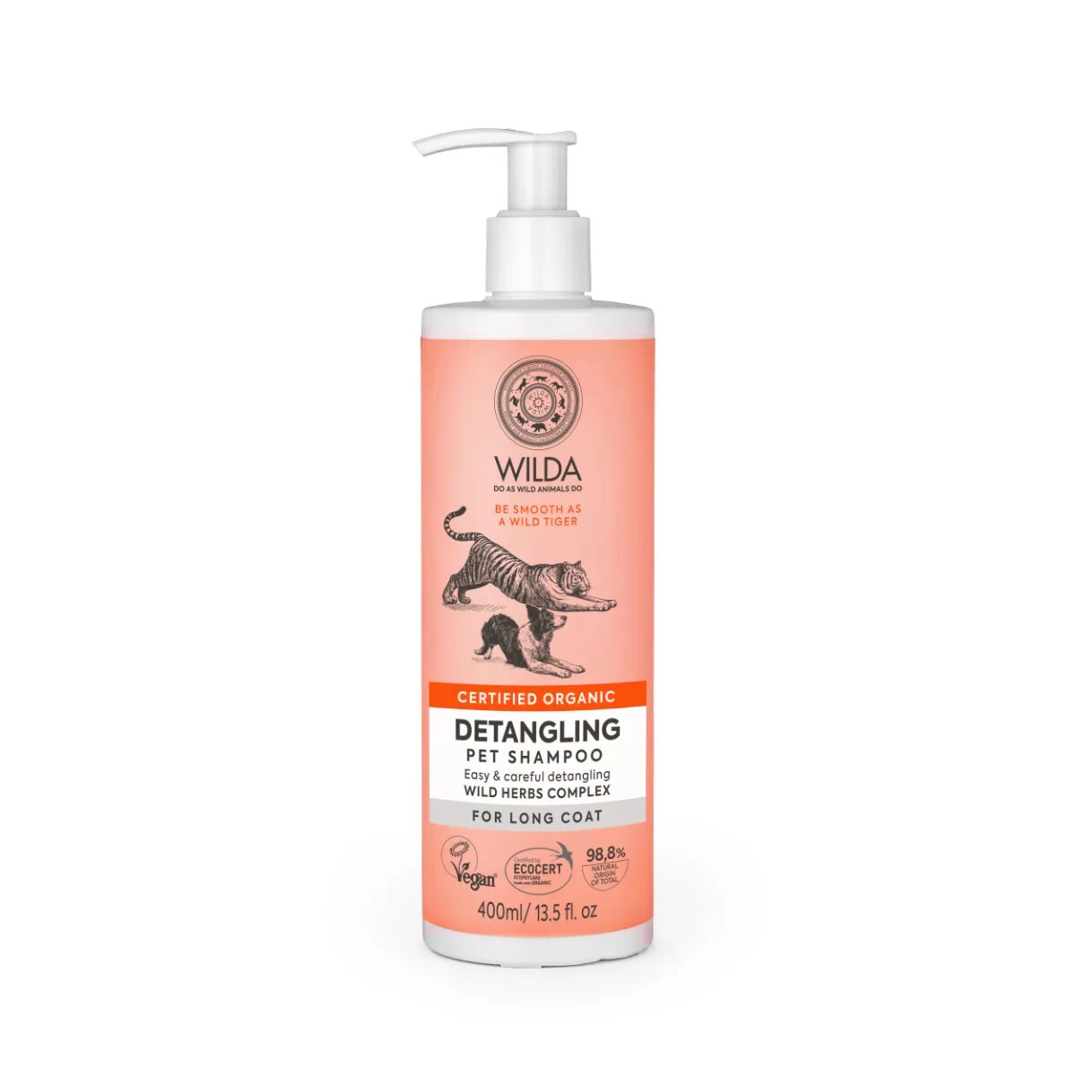 WILDA Detangling șampon câini descâlcirea blănii flacon Detangling șampon câini și pisici descâlcirea blănii flacon 400ml