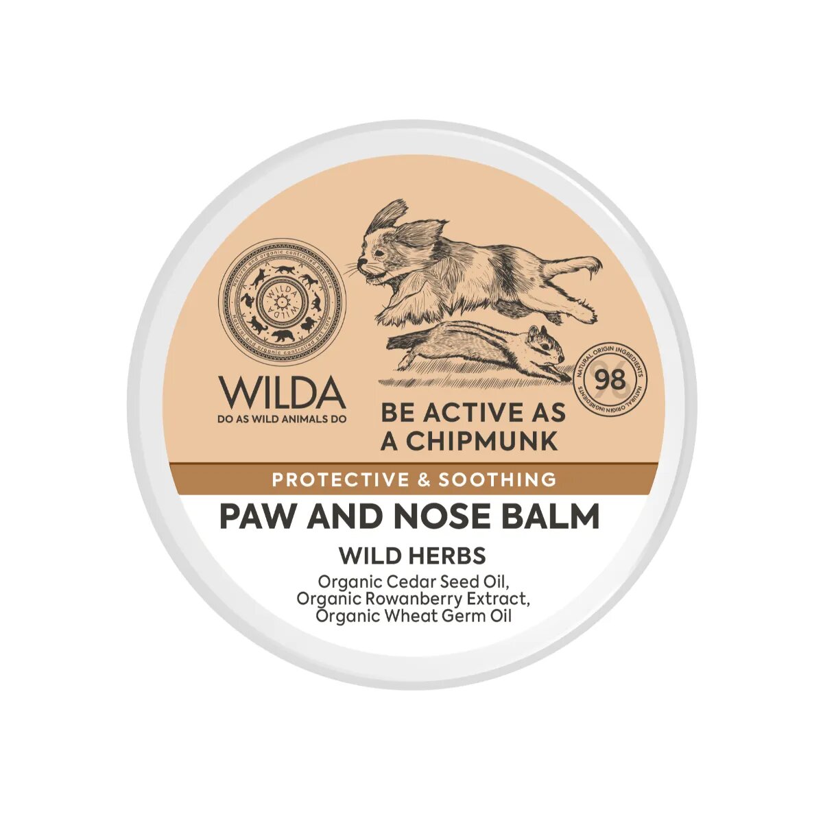 WILDA Paw & Nose Balm îngrijire pentru lăbuțe balsam câini și pisici flacon 40g