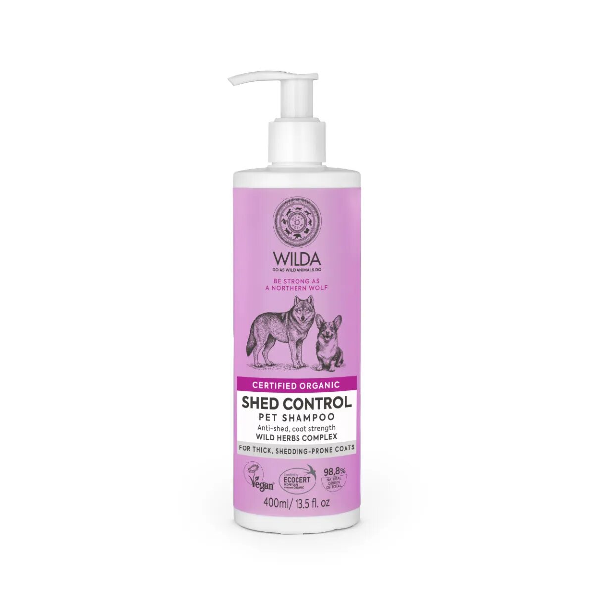 WILDA Shed Control șampon câini anti-năpârlire flacon 400ml