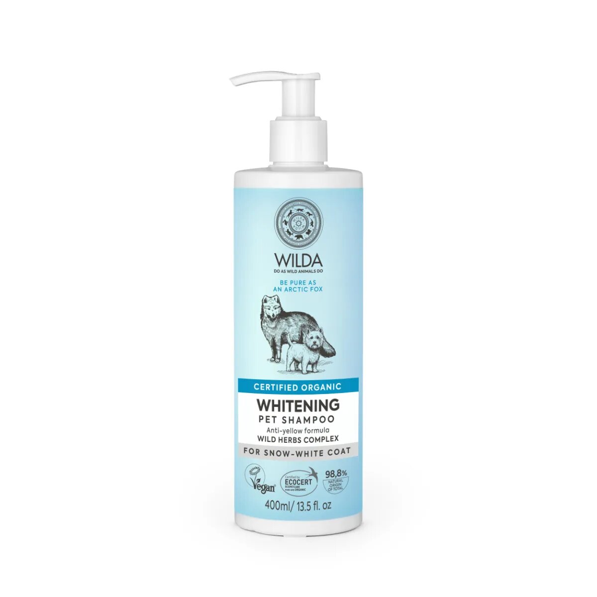 WILDA Whitening șampon câini și pisici blană albă flacon 400ml