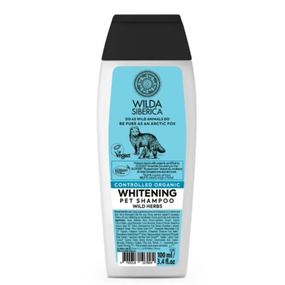 WILDA Whitening șampon câini și pisici blană albă flacon SIBERICA Whitening șampon câini și pisici blană albă flacon 100ml