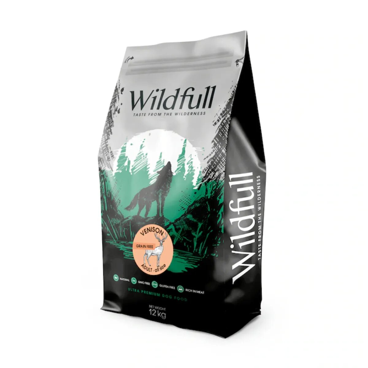 WILDFULL Adult All Size XS-XL Căprioară hrană uscată fără cereale câini 12kg