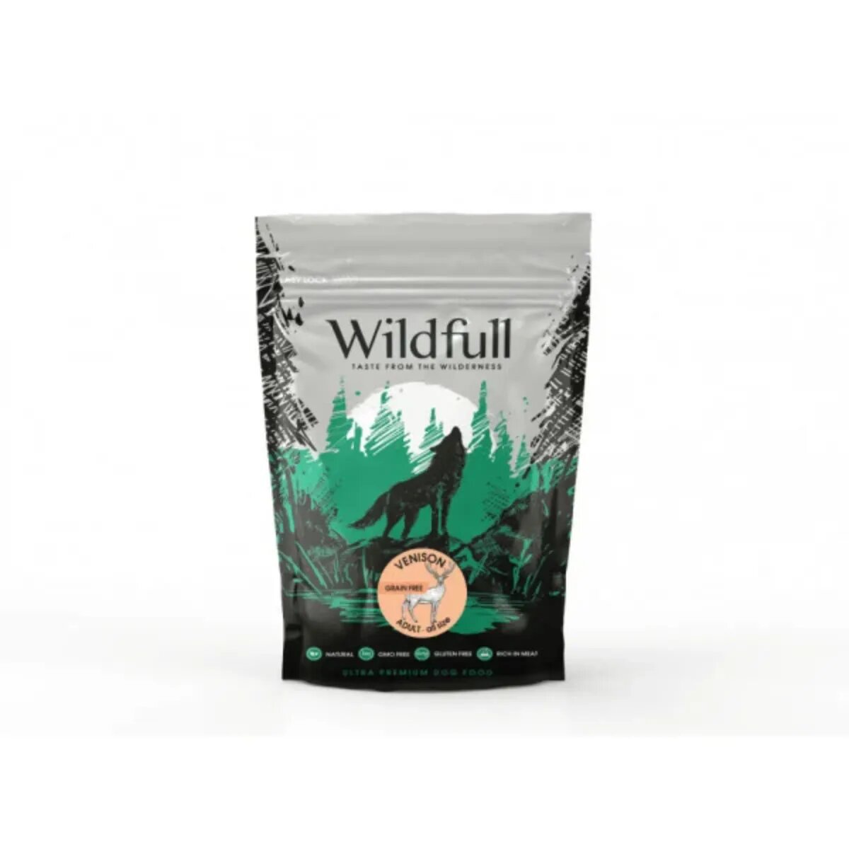 WILDFULL Adult All Size XS-XL Căprioară hrană uscată fără cereale câini 2kg