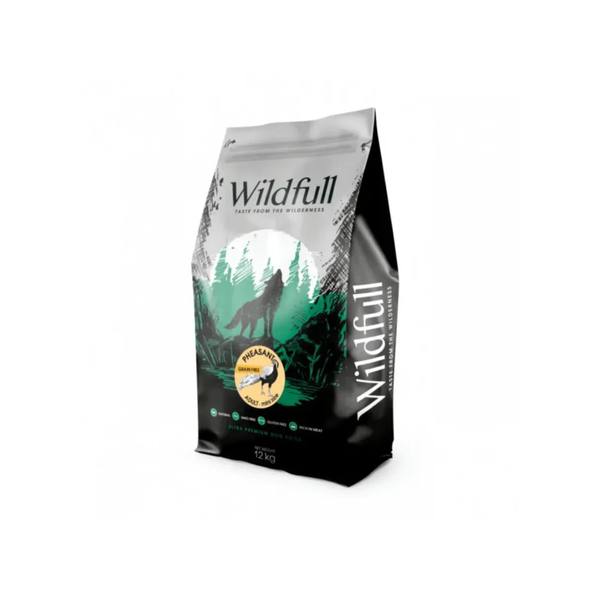 WILDFULL Adult All Size XS-XL Fazan hrană uscată fără cereale câini 12kg