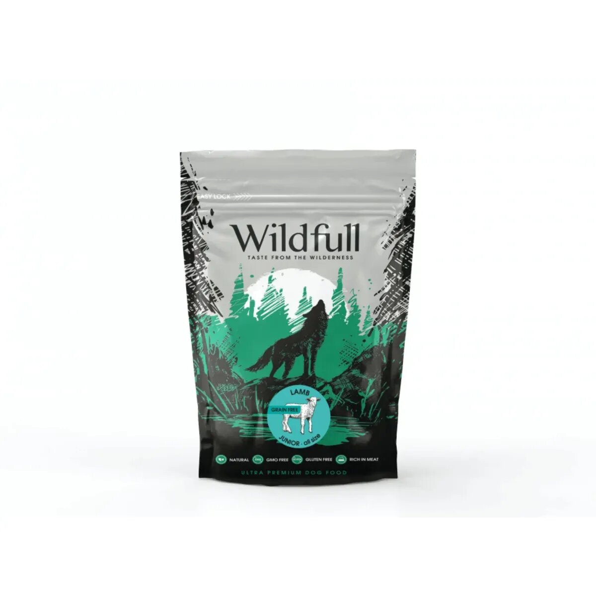 WILDFULL Junior All Size XS-XL Miel hrană uscată fără cereale câini junior 700g