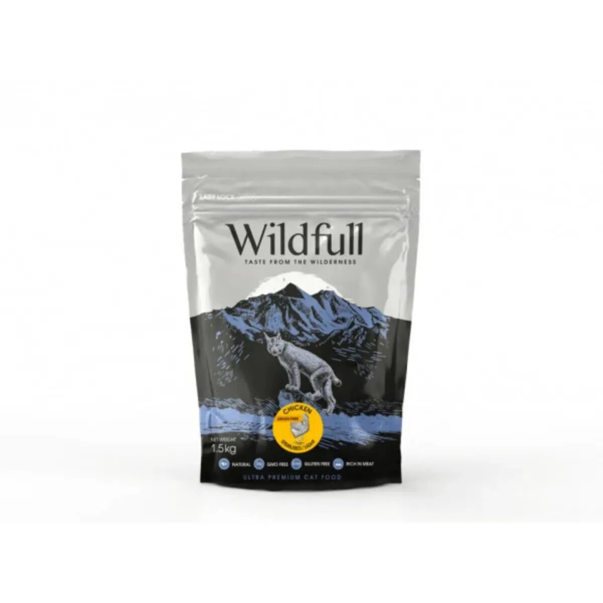 WILDFULL Sterilised Light Pui hrană uscată fără cereale pisici sterilizate obezitate 1.5kg