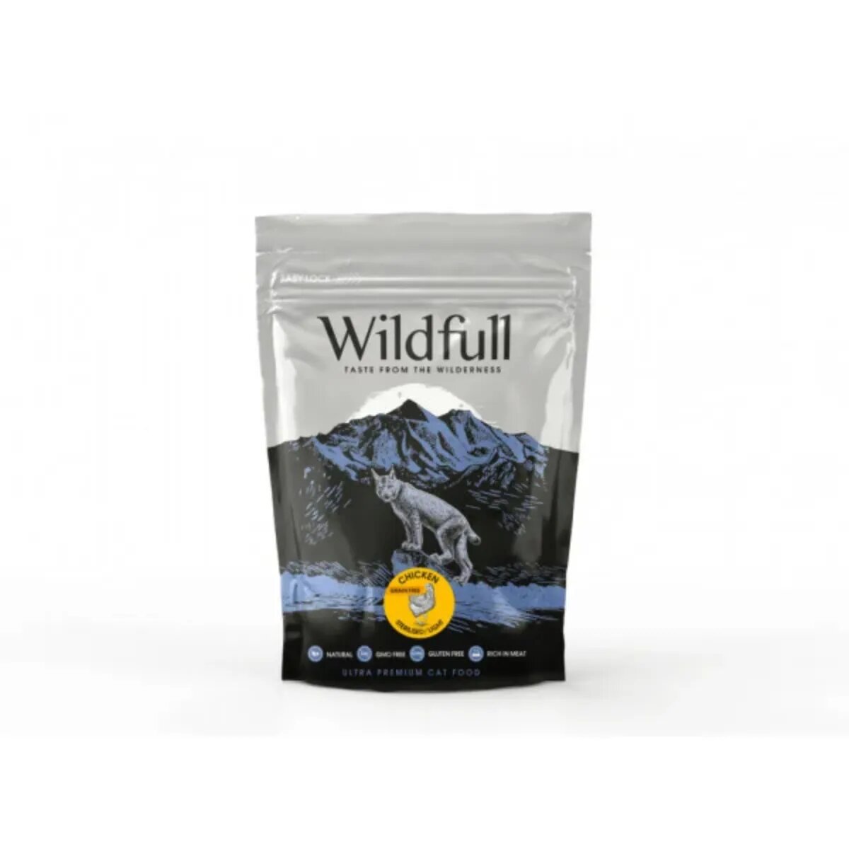 WILDFULL Sterilised Light Pui hrană uscată fără cereale pisici sterilizate obezitate 400g