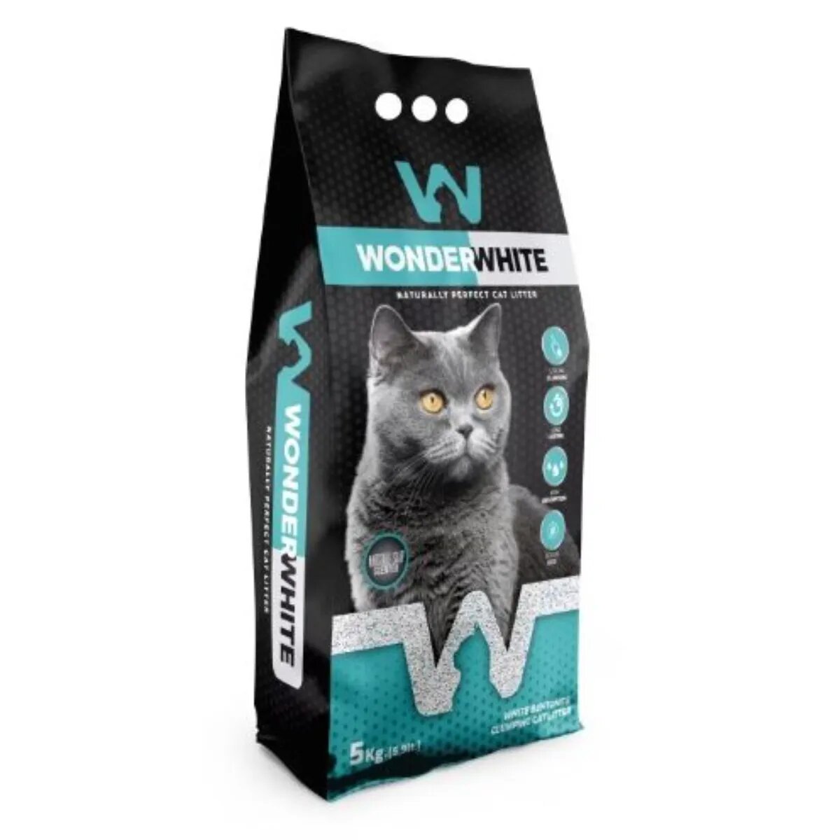 WonderWhite săpun Marsilia așternut igienic pisici granule bentonită aglomerant fără praf 5kg
