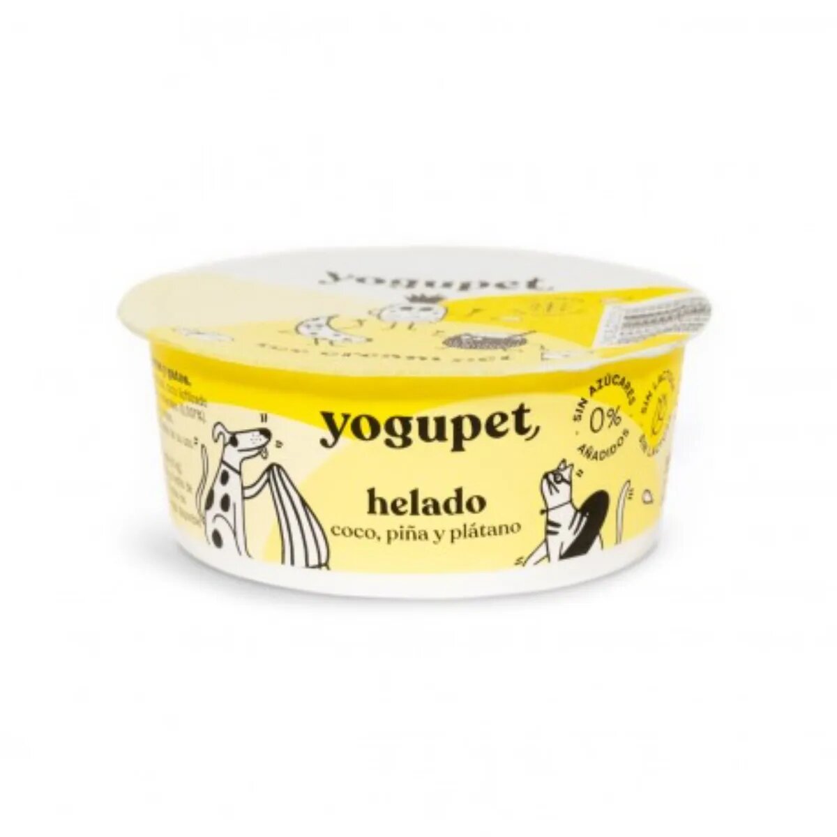 YOGUPET Inghetata cu ananas cocos și banana XS-XL Fructe recompense câini 110g