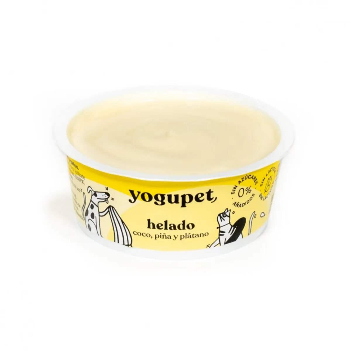 YOGUPET Inghetata cu ananas cocos și banana XS-XL Fructe recompense câini 110g