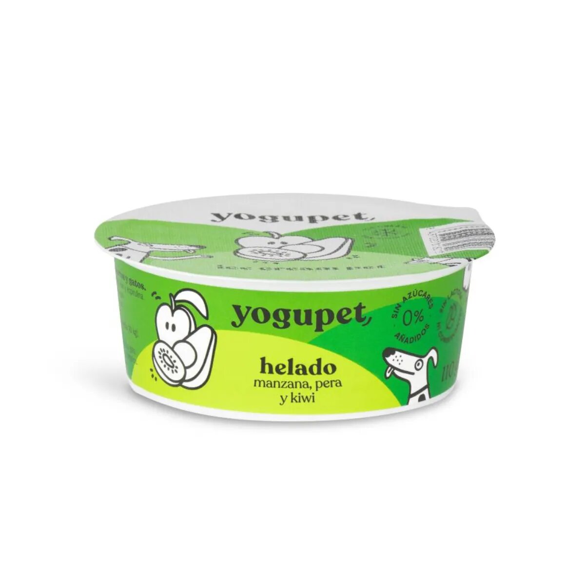 YOGUPET Inghetata cu măr pară și ikiwi XS-XL Fructe recompense câini 110g