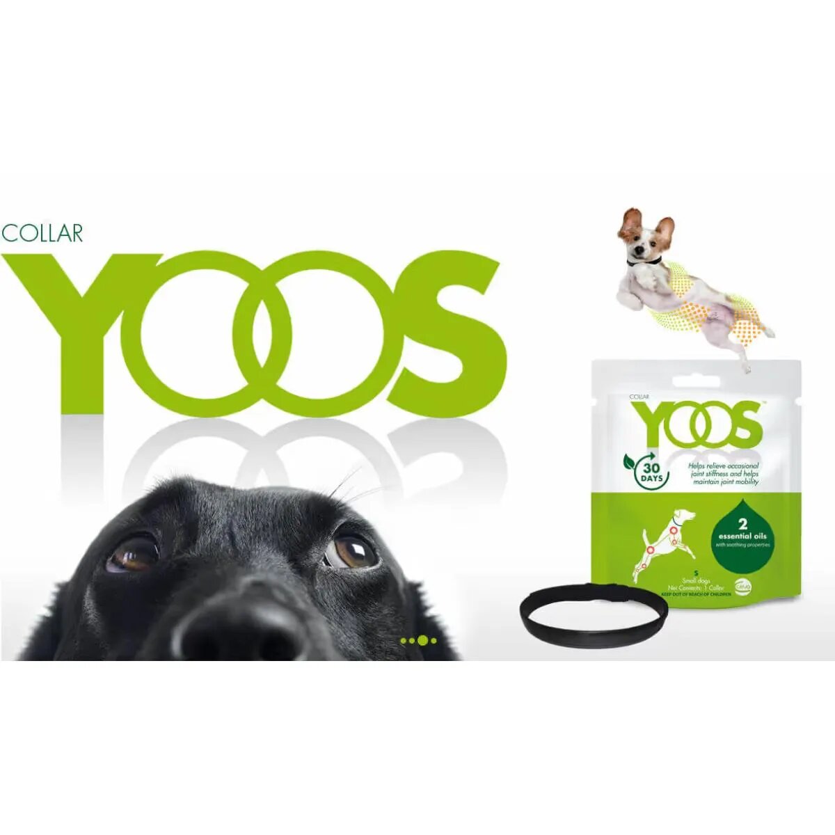 YOOS Zgardă pentru disconfort articular supliment sistem articular câini zgardă Zgardă pentru disconfort articular XS-S supliment sistem articular câini 1buc zgardă