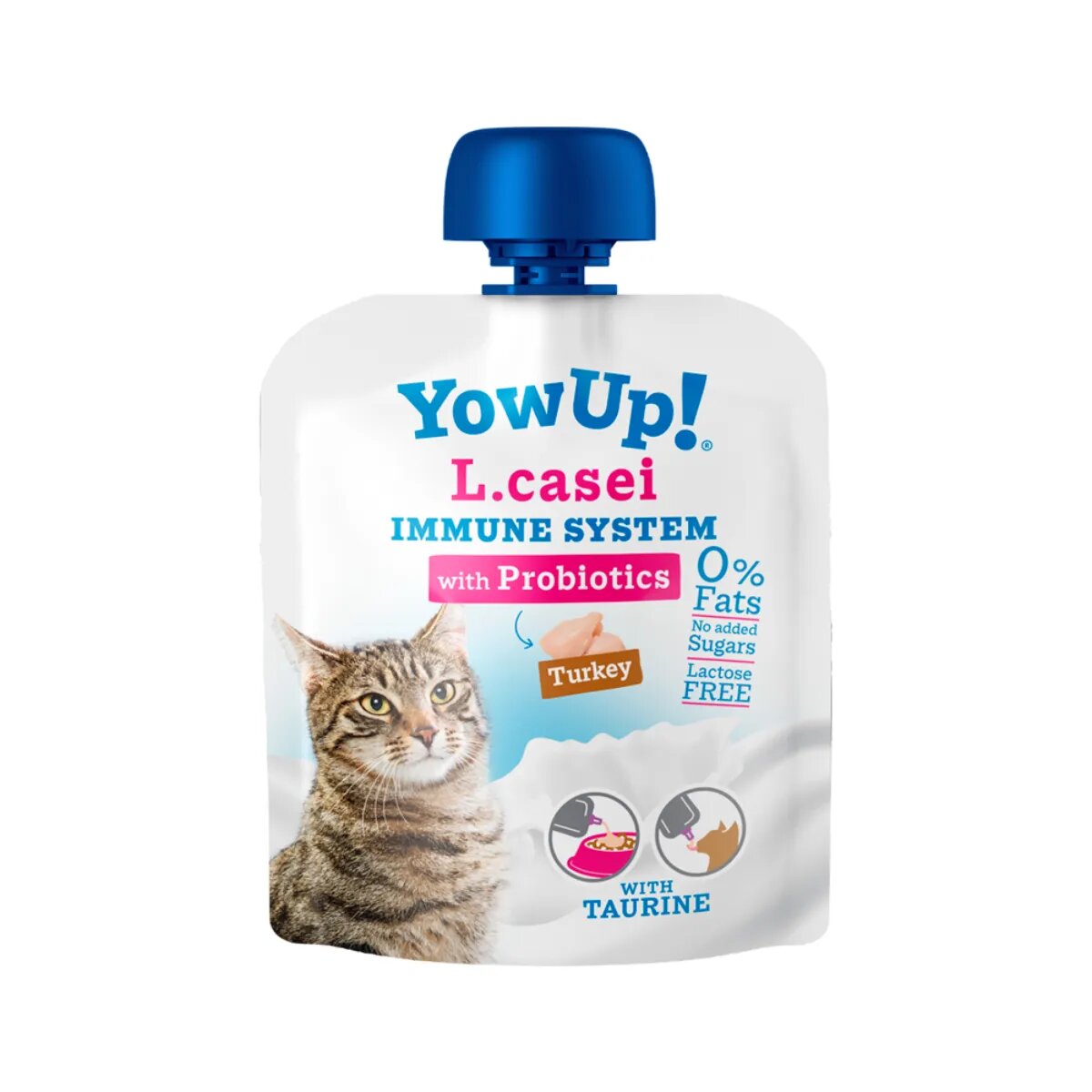 YOWUP! L Casei Curcan recompense funcționale pisici sistem imunitar sistem digestiv (topping) 85g