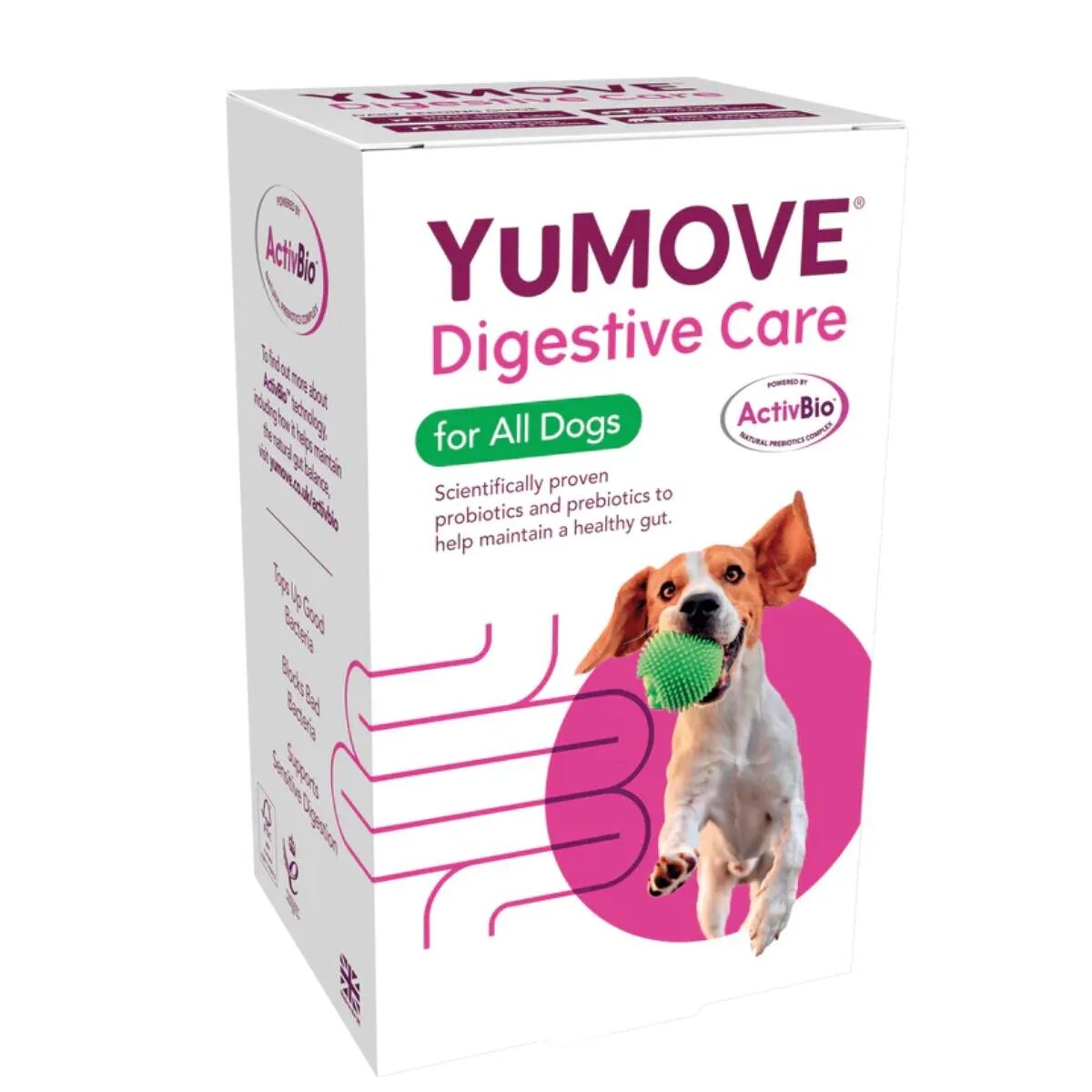 YuMOVE Digestive Care XS-XL supliment sistem digestiv câini cutie 120 comprimate