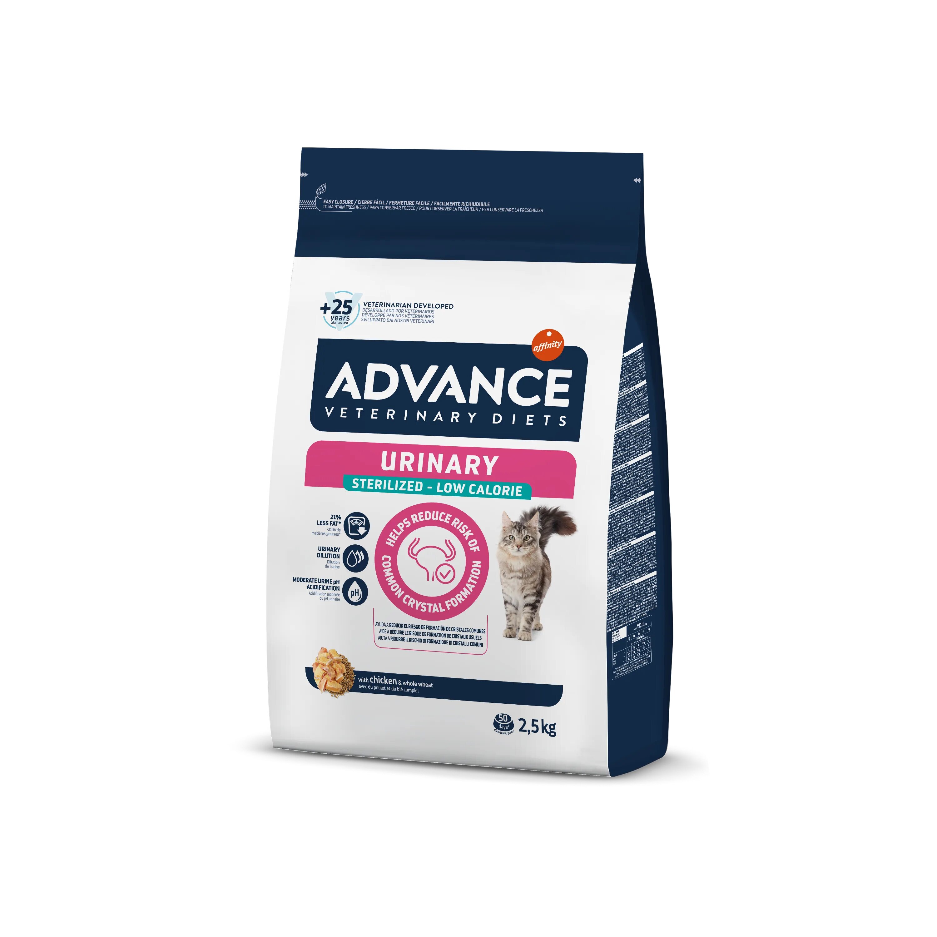 Advance Diets Advance Veterinary Diets Cat Urinary Sterilised Low Calorie 2.5 kg