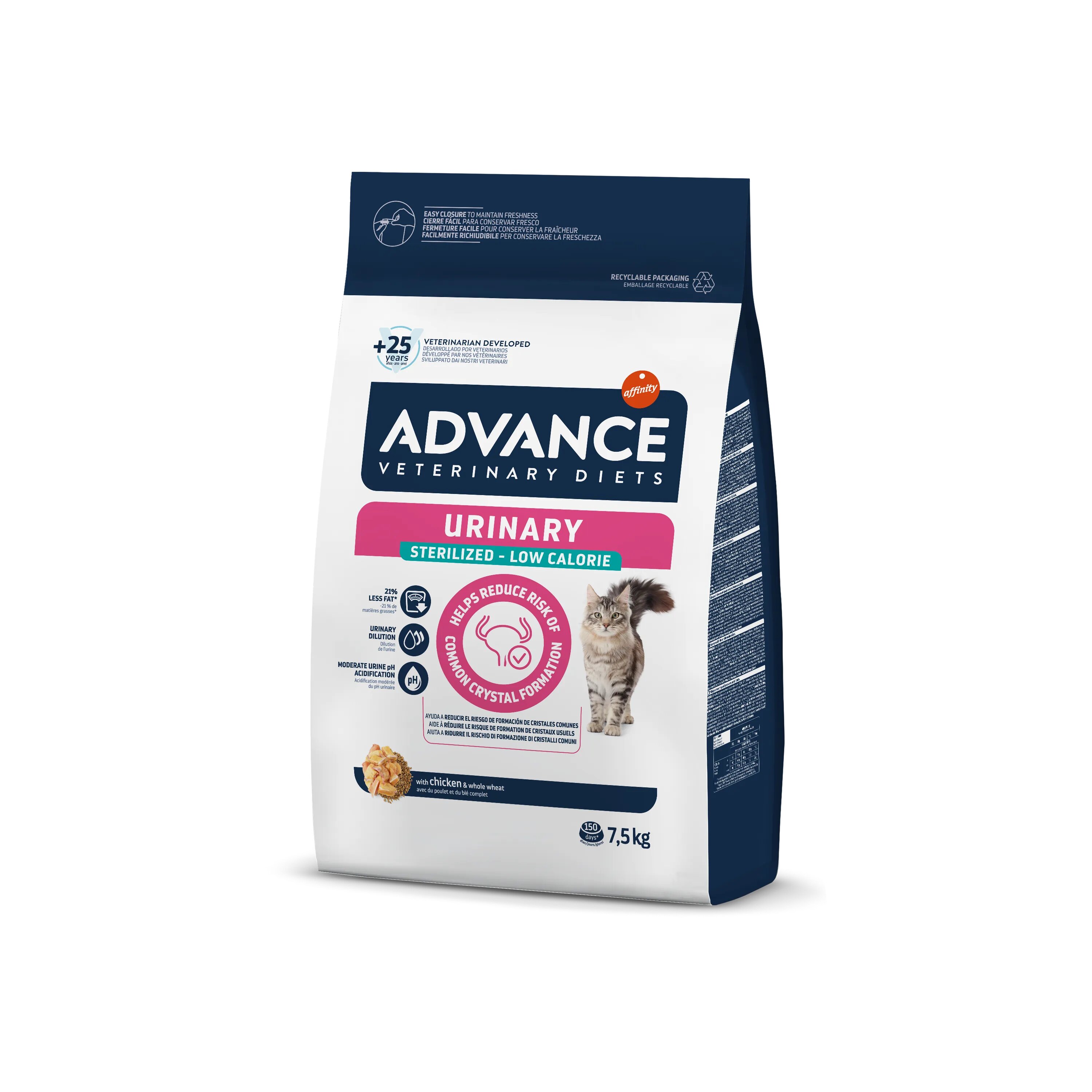 Advance Diets Advance Veterinary Diets Cat Urinary Sterilised Low Calorie 7.5 kg