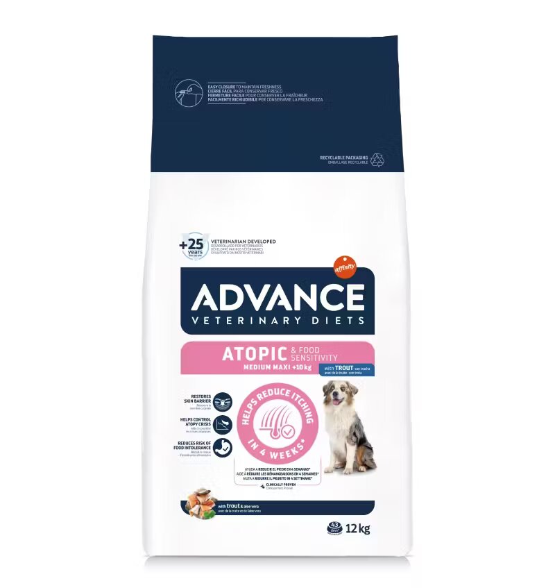 Advance Diets Advance Veterinary Diets Dog Atopic Derma Care Medium - Maxi 12 kg