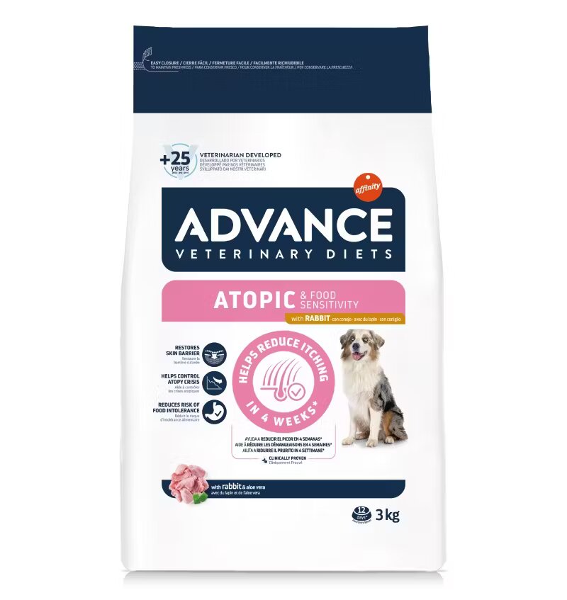 Advance Diets Advance Veterinary Diets Dog Atopic Derma Care No Grain cu Iepure 3 kg