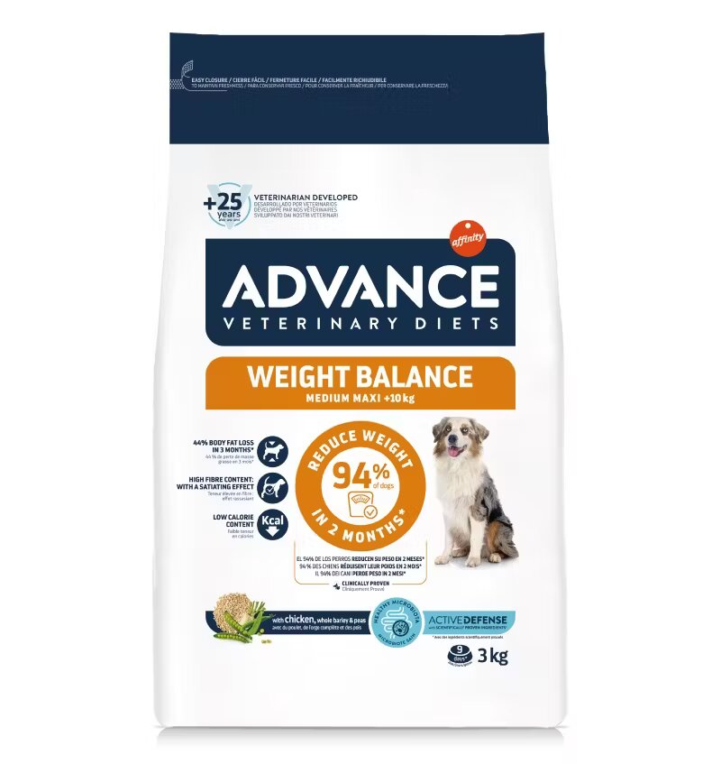 Advance Diets Advance Veterinary Diets Dog Weight Balance Medium - Maxi 3 kg