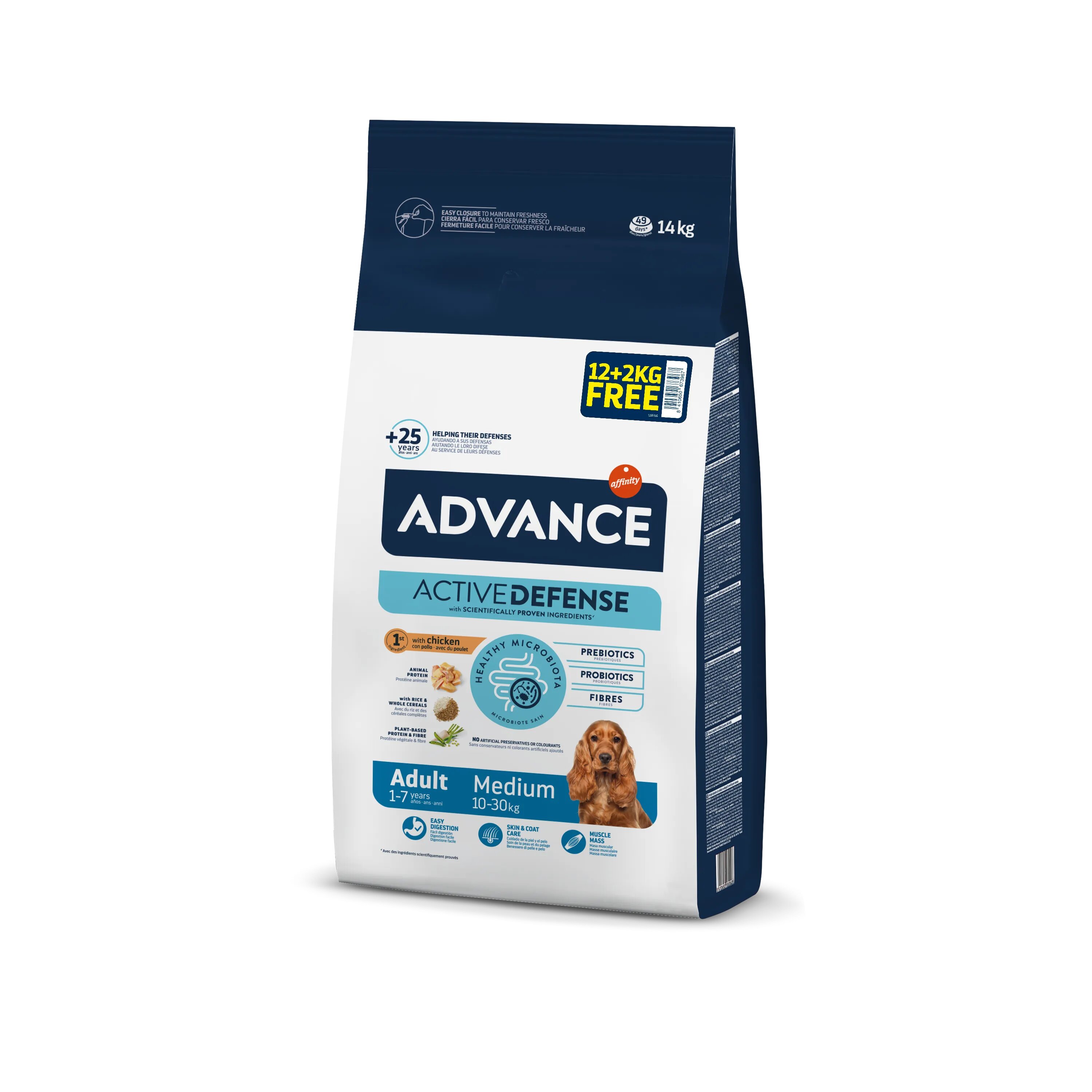 Advance Dog Medium Adult 12+2 kg