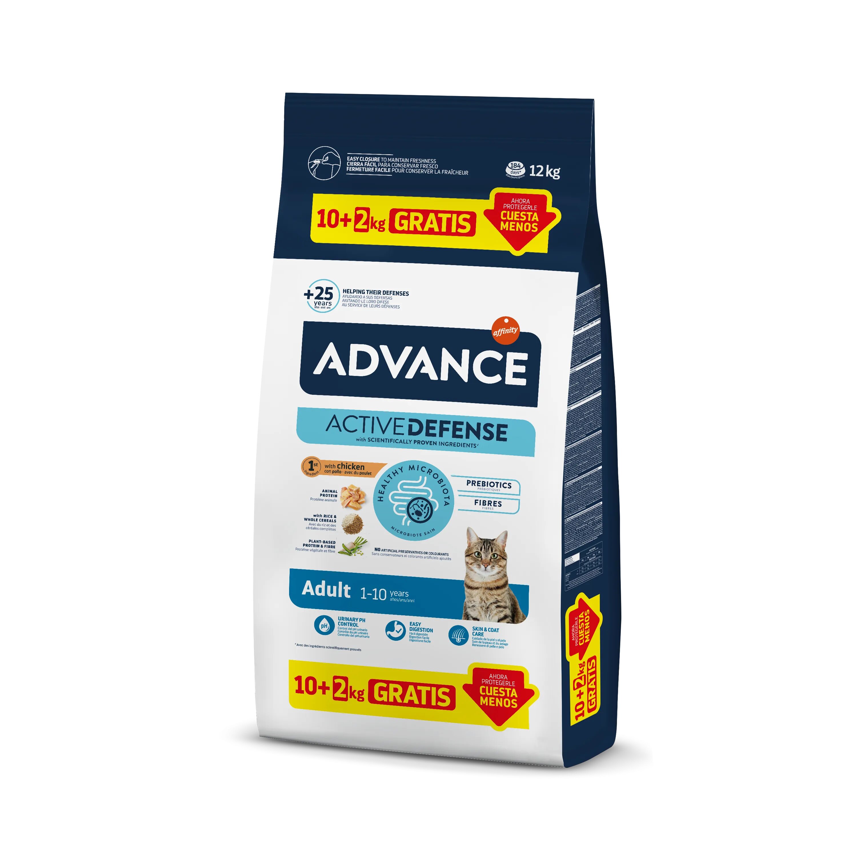 Advance Hrana Uscata Pisica Cat Adult Pui si Orez 10 kg + 2 kg