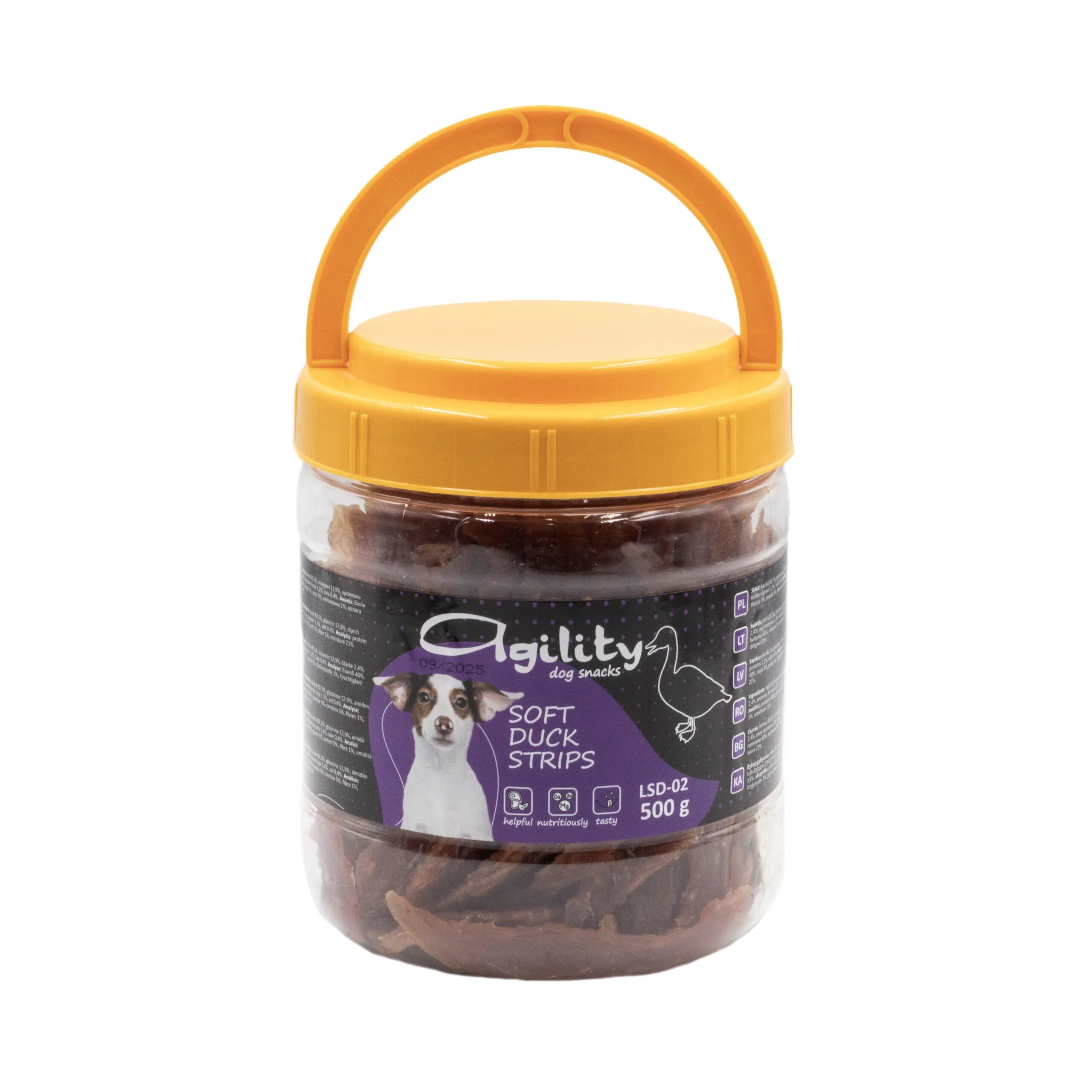 Agility Set recompense pentru caini Felii moi de rata 500 g