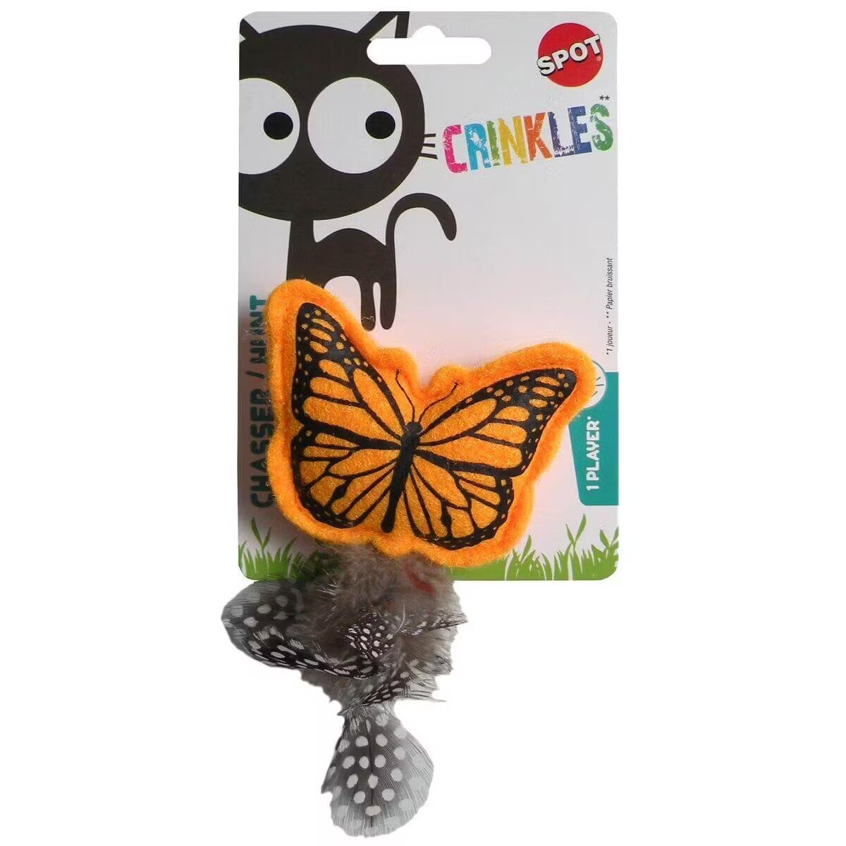 Agro Biothers Jucarie pisica fluture 10x8x2 cm