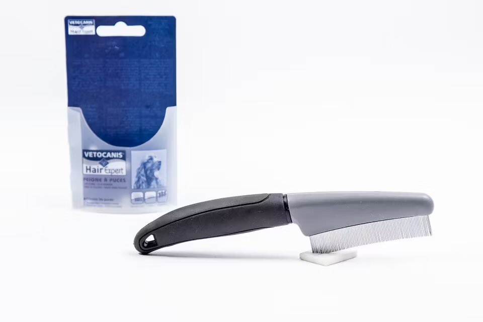Agro Biothers Pieptene dinti foarte desi pentru purici caine 20 cm