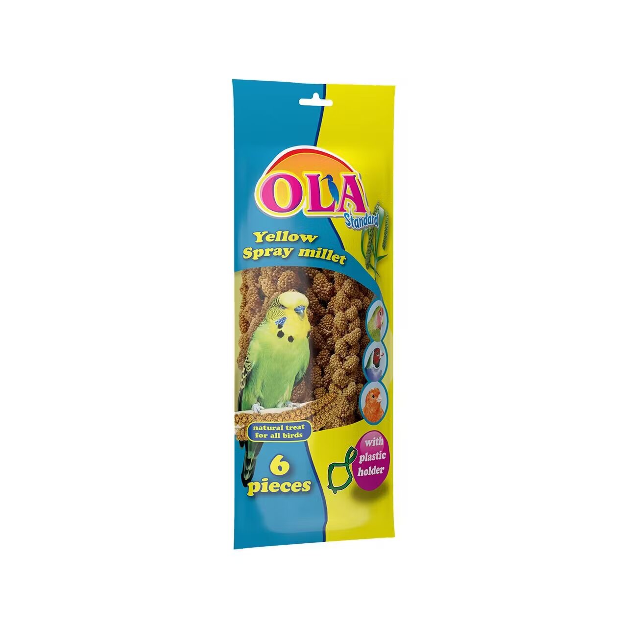 Agromarket International LTD Hrana complementara pentru pasari exotice OLA Spice de Mei Galben 140 g
