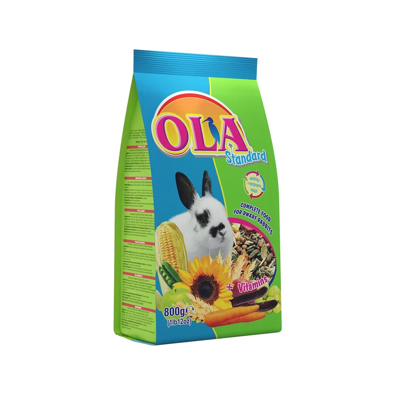 Agromarket International LTD Hrana completa OLA pentru Iepuri Pitici 800 g