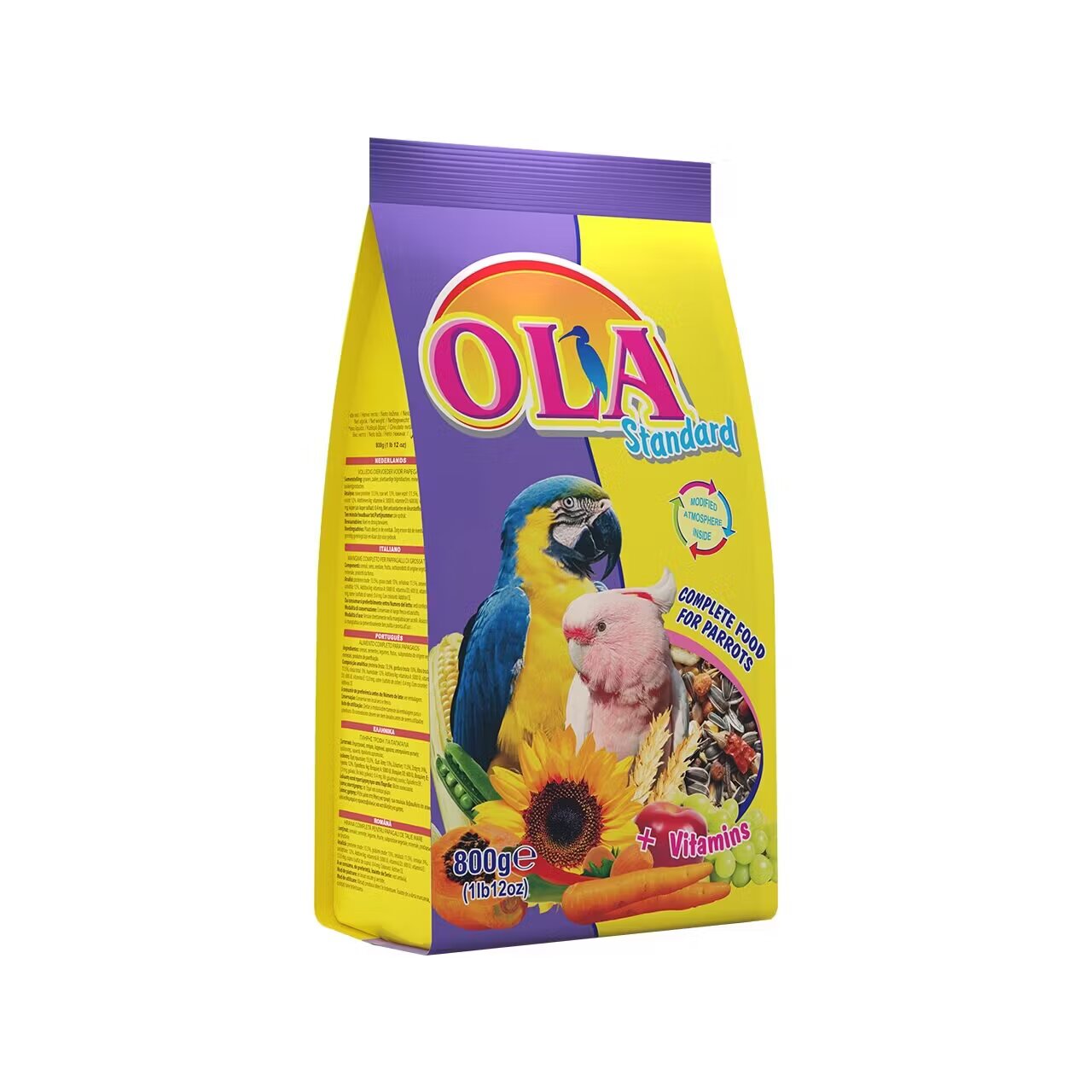Agromarket International LTD Hrana completa OLA pentru Papagali Mari 800 g