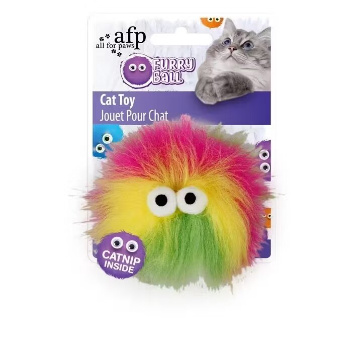 All For Paws Jucarie Fluffy Ball pentru Pisici