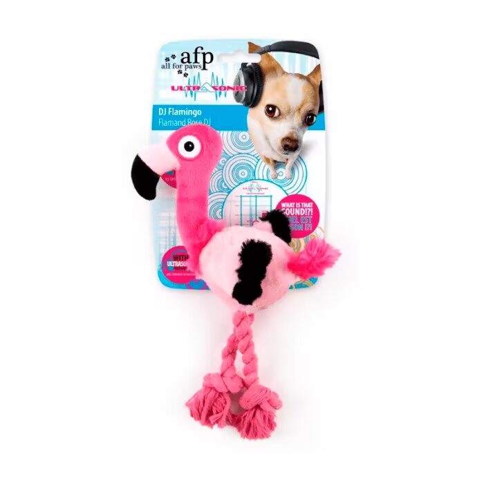 All For Paws Jucarie Ultrasonic DJ Flamingo S/ 27x22x9 cm