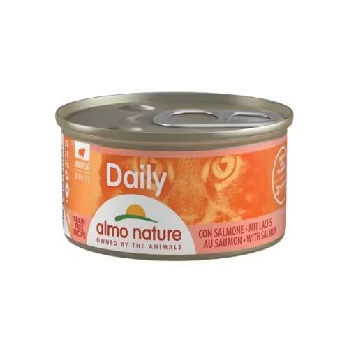 Almo Nature Hrana umeda pisici Daily Cat Conserva Somon Mouse 85 g