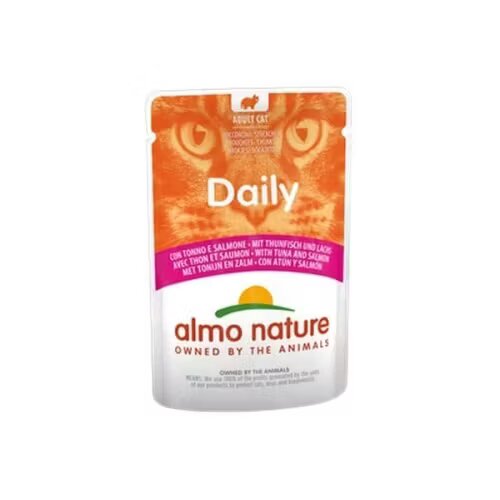 Almo Nature Hrana umeda pisici Daily Plic Ton si Somon 70 g