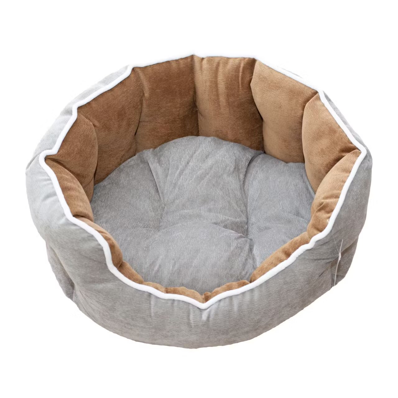 AMC Culcus Catifea Pentru Caini Si Pisici Gri-maro 68 X 59 X 22 Cm/ 9247-2021B