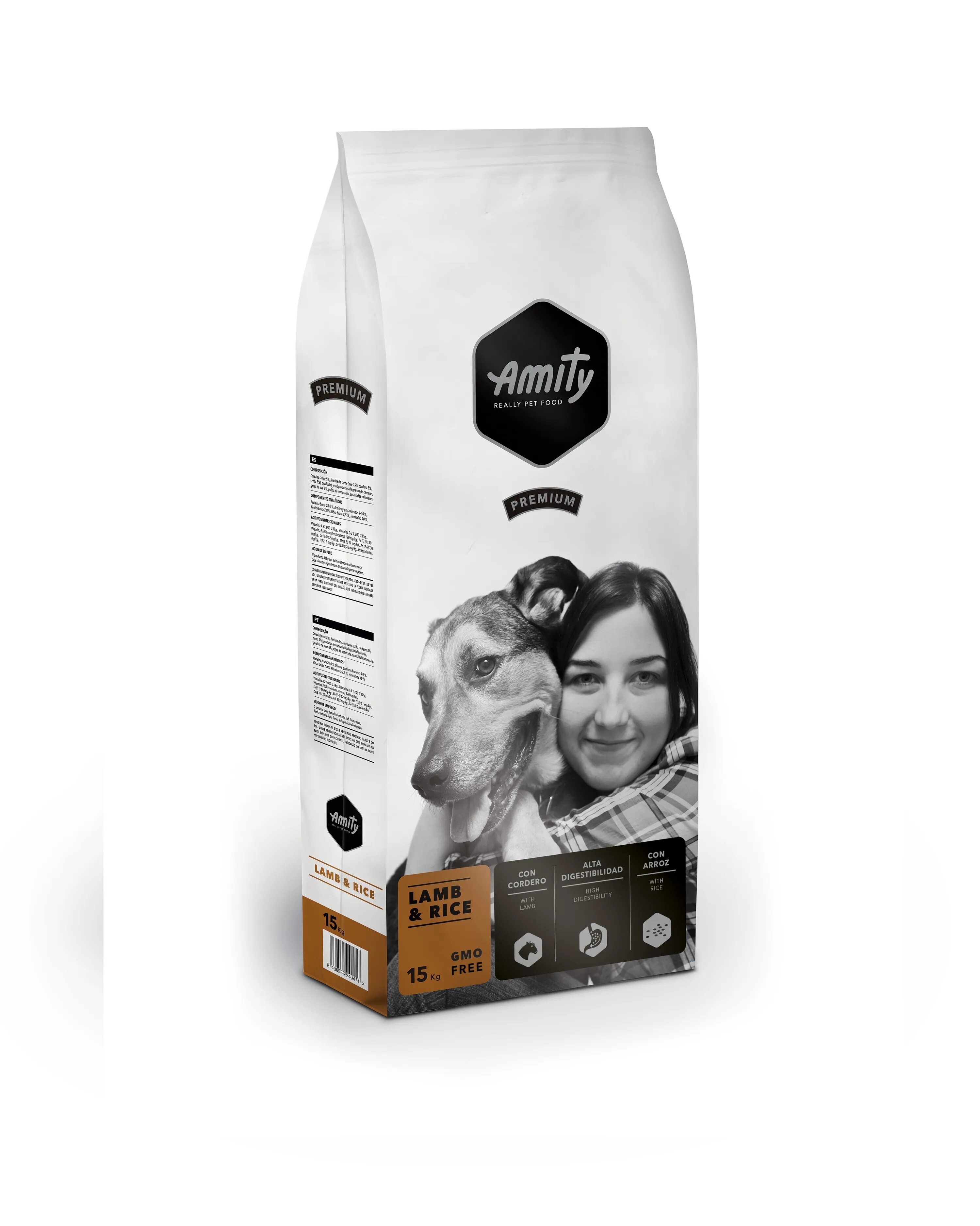 Amity Hrana Uscata Caini Premium Dogs Miel si Orez 15 kg
