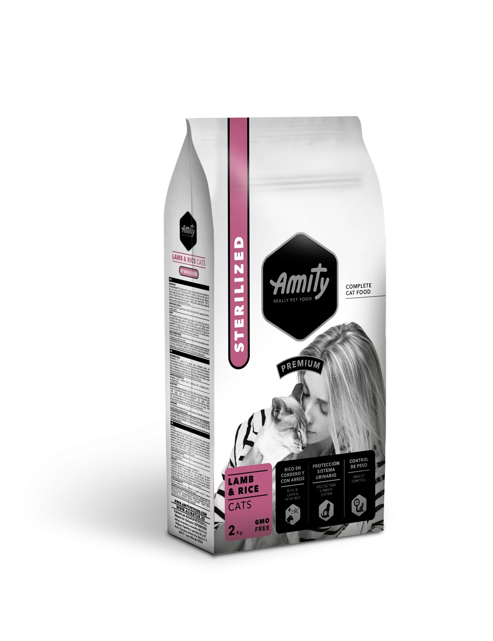 Amity Hrana Uscata Pisici Premium Cats Adult Sterilised Miel si Orez 2 kg