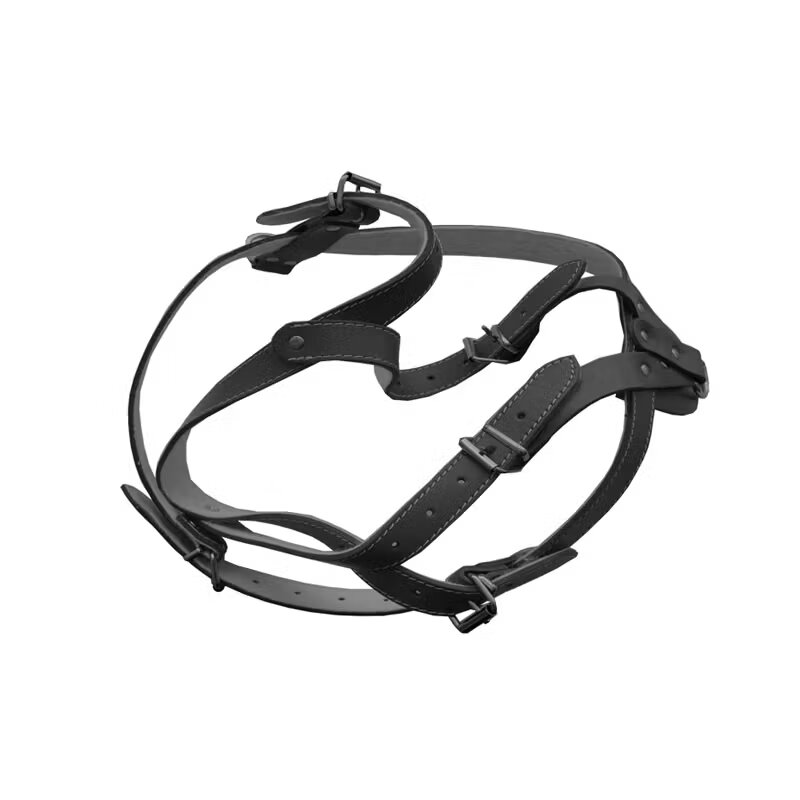 Antal Ham Piele Pentru Caini Cu Ornament Nr. 6 Negru 63-83 cm