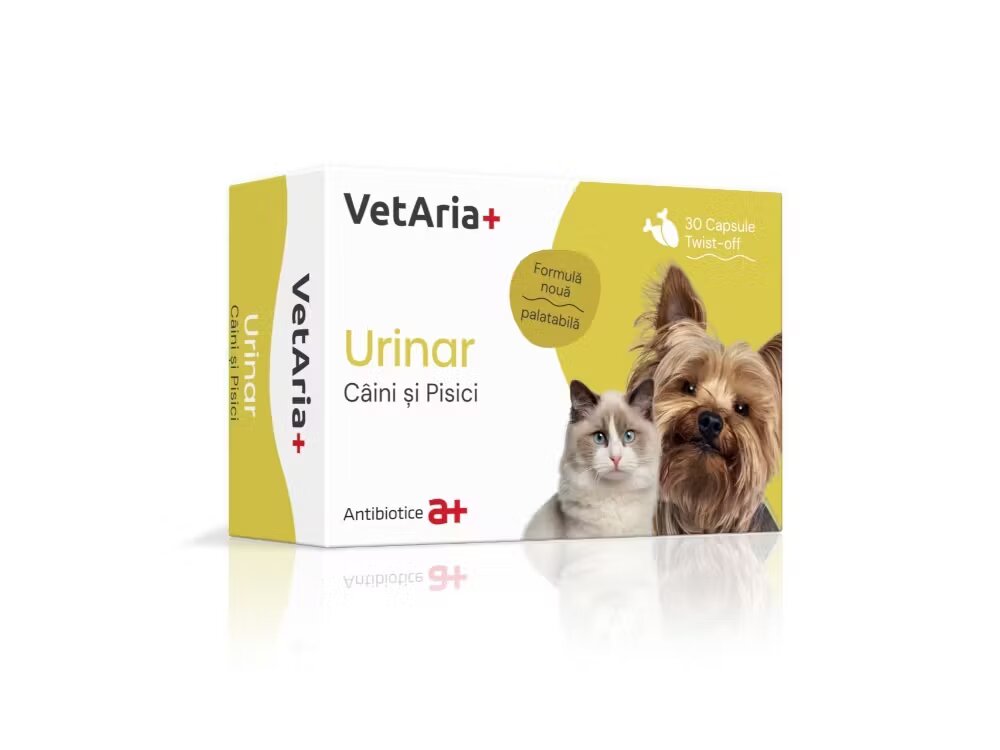 Antibiotice Iasi VetAria+ Urinar Caini si Pisici 30 capsule Twist-off