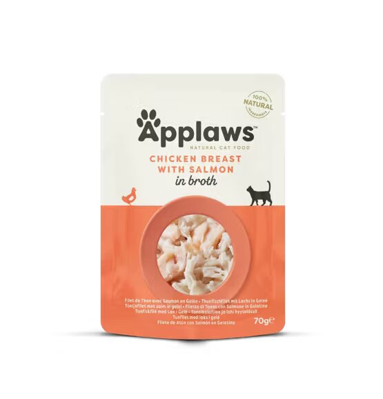 Applaws Chicken Breast with Salmon in Broth plic 70 g