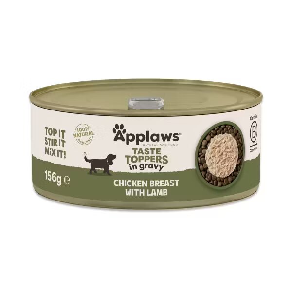 Applaws Hrana umeda caini Dog Taste Toppers Piept de Pui si Miel in sos 156 g