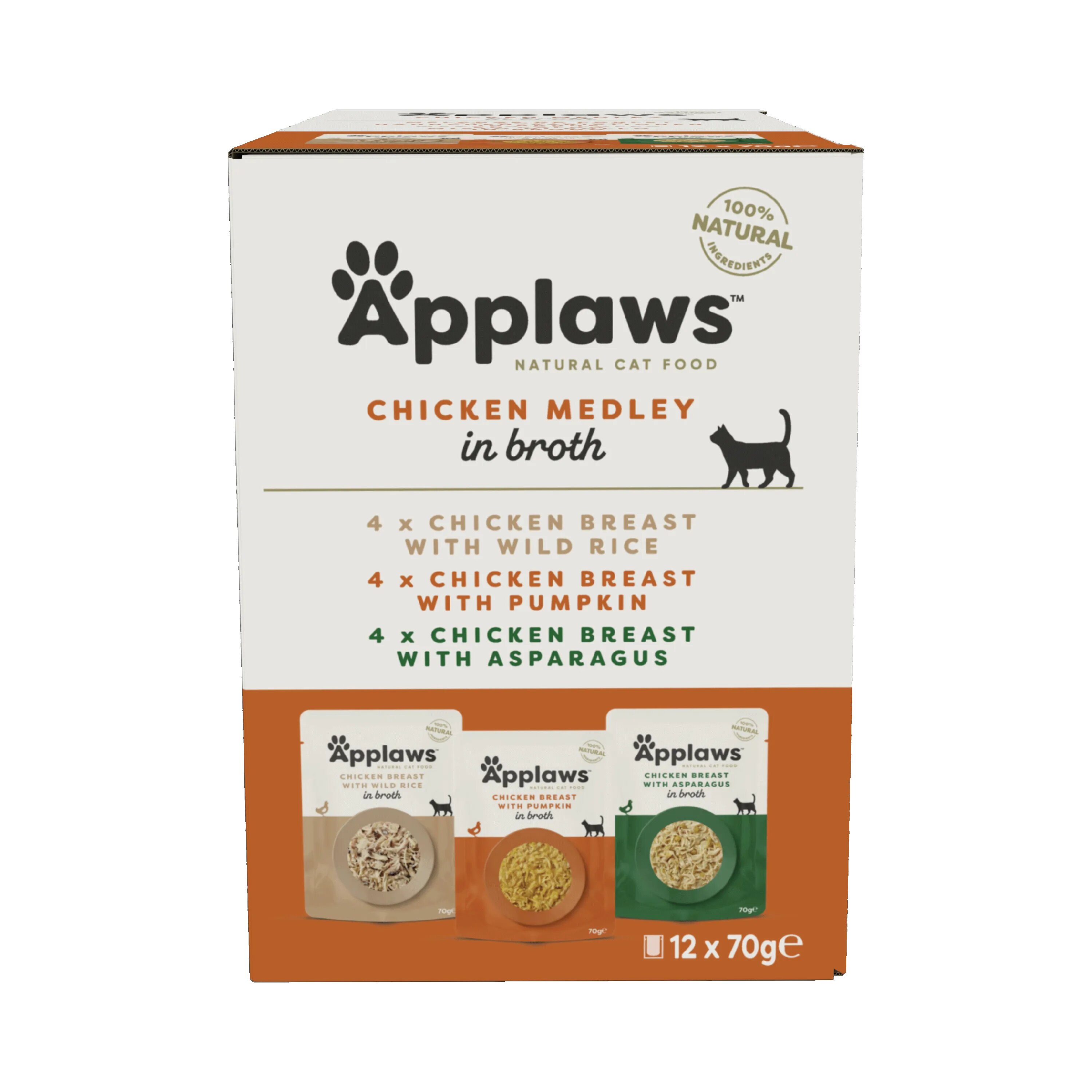 Applaws Hrana umeda pisici Cat Adult Selectie Pui Multipack Plicuri 12 x 70 g