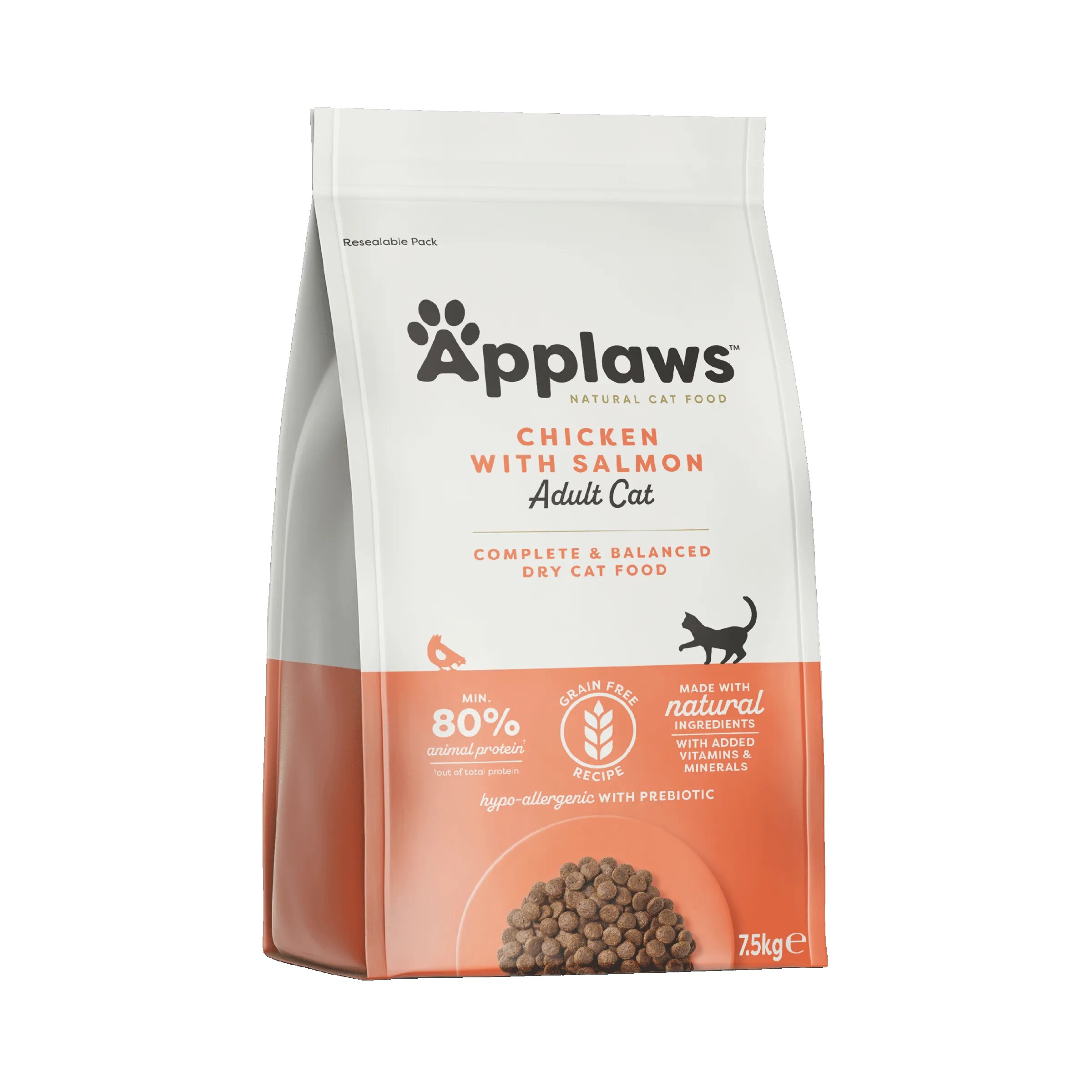 Applaws Hrana uscata pisici Cat Adult Cu Somon si Pui 7.5 kg