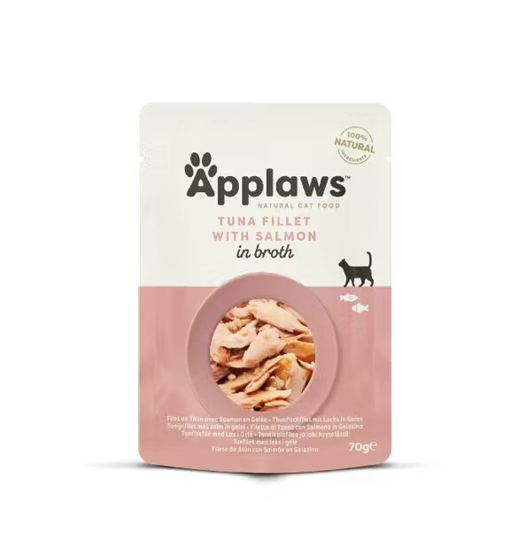 Applaws Tuna Fillet with Salmon in Broth plic 70 g